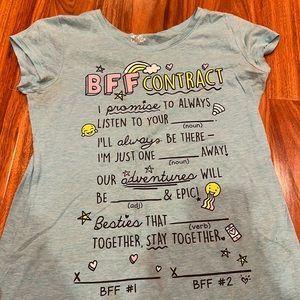 Light Blue BFF Contract Tee for Kids